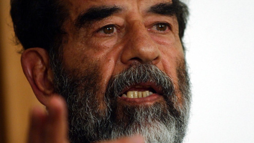What kind of future did saddam hussein want?